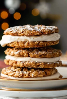 Spiced Eggnog Oatmeal Cream Pies