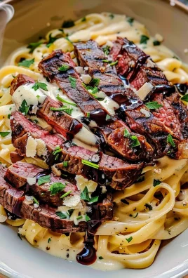 The Best Creamy Steak Pasta Alfredo Recipe