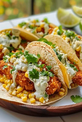 The Ultimate Guide to Fried Chicken Street Corn Tacos with Jalapeño Lime Ranch: A Flavorful Fiesta in Every Bite
