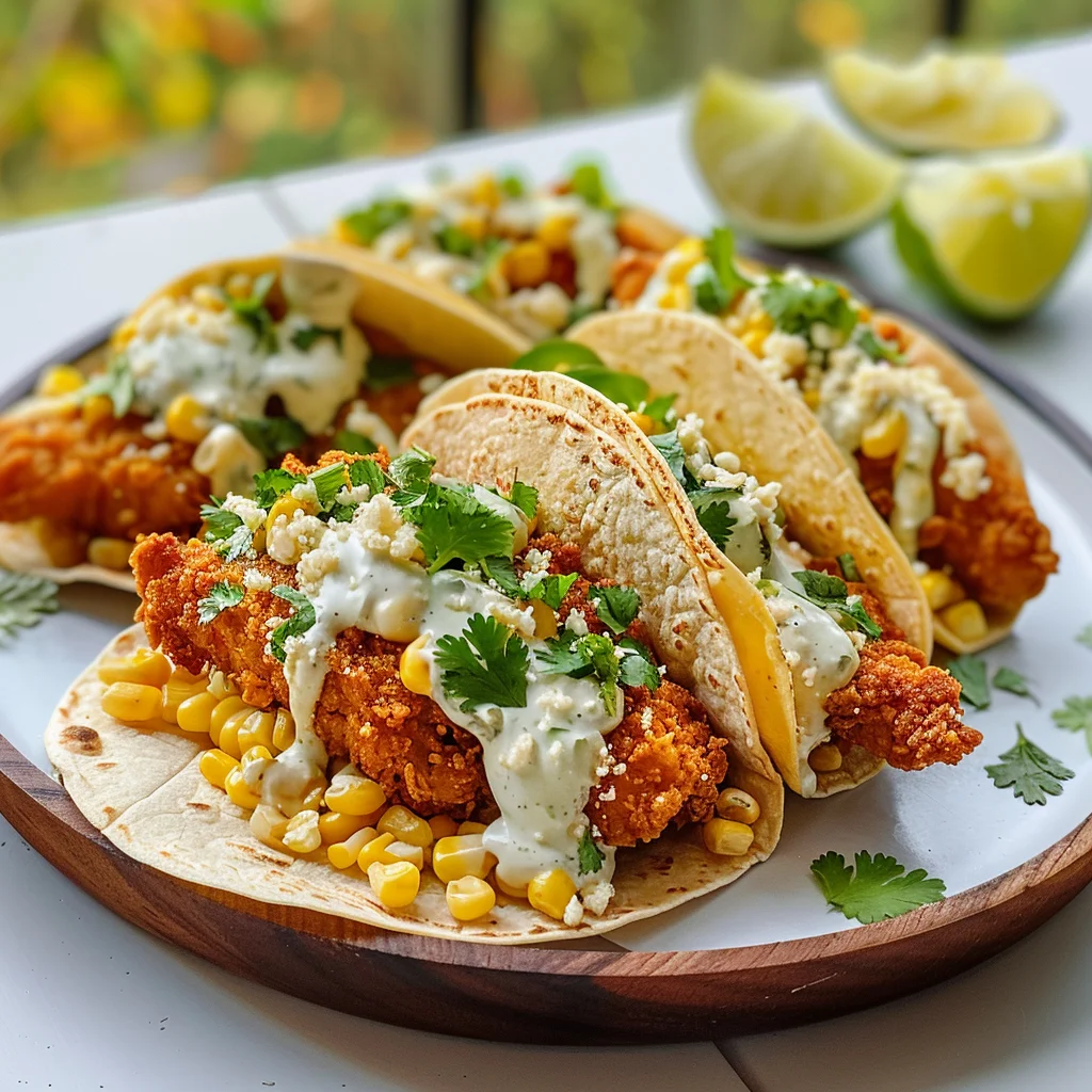 The Ultimate Guide to Fried Chicken Street Corn Tacos with Jalapeño Lime Ranch: A Flavorful Fiesta in Every Bite