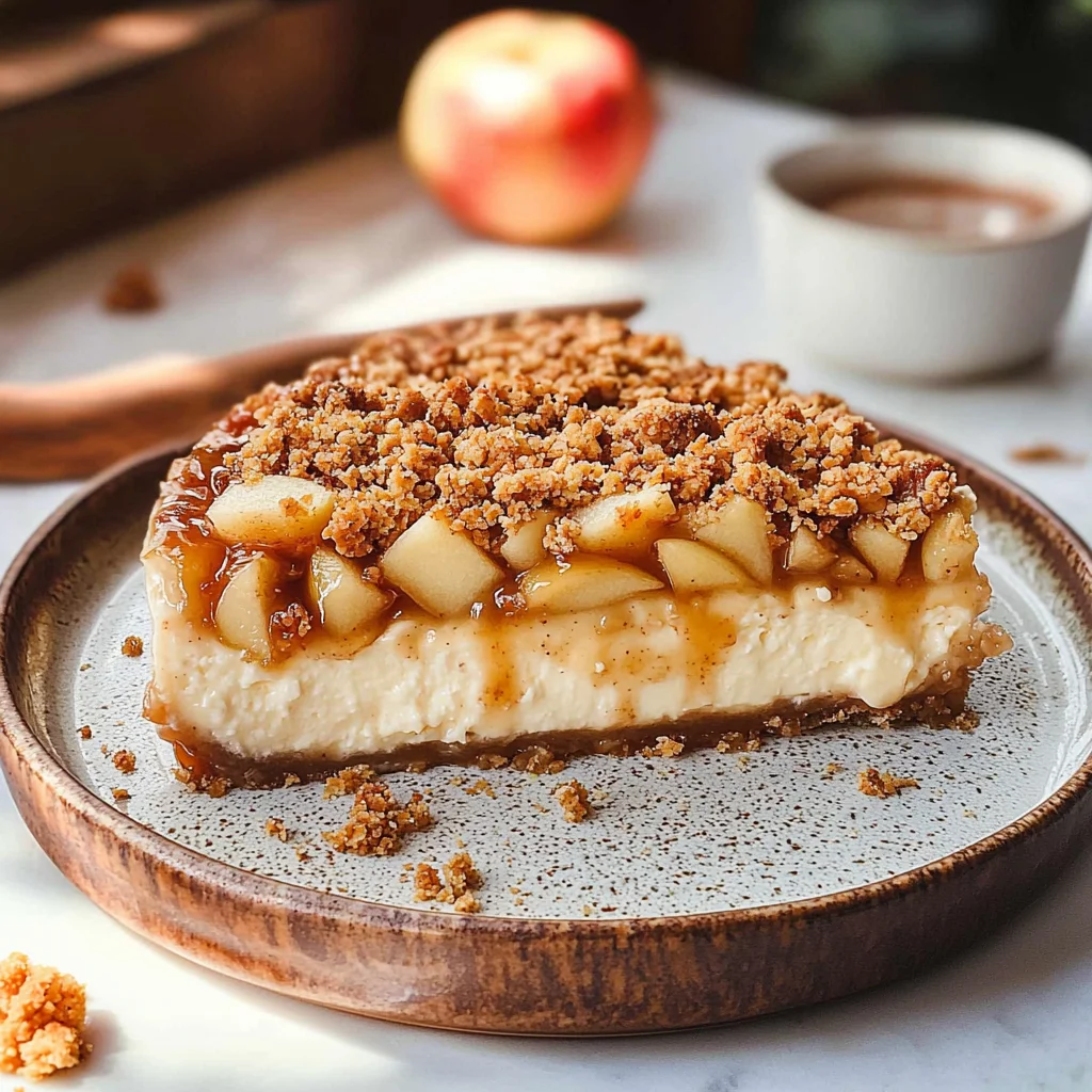Apple Crumble Cheesecake