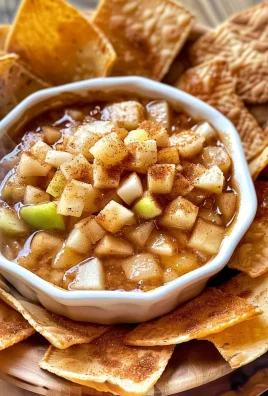 Apple Pie Dip with Cinnamon Sugar Tortilla Chips