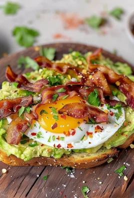 Bacon, Egg, and Avocado Toast 5 Steps Easy Delicious