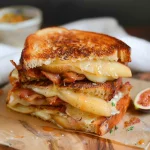Bacon, Pear and Fig Grilled Cheese