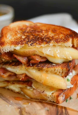 Bacon, Pear and Fig Grilled Cheese