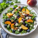 Blueberry Peach Feta Salad