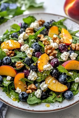 Blueberry Peach Feta Salad