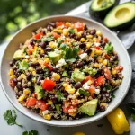 Chili-Lime Quinoa Black Bean Salad with Corn