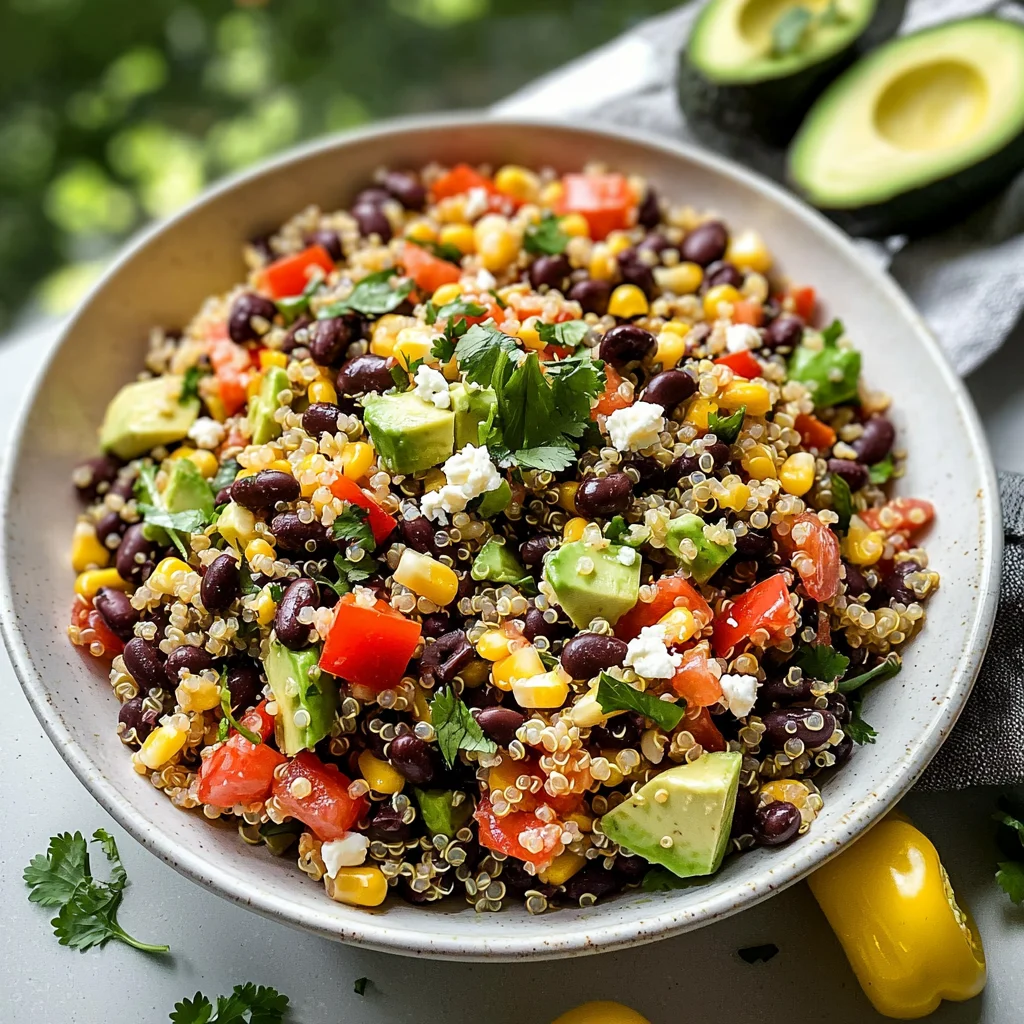Chili-Lime Quinoa Black Bean Salad with Corn