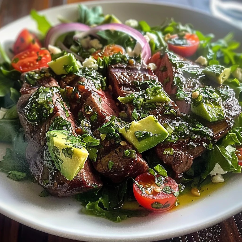 Chimichurri Steak Salad recipe