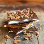 Chocolate, Caramel, Marshmallow, Whiskey & Bacon Bark