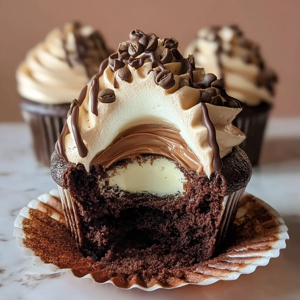 Chocolate Coffee Cream Cupcakes Recipe You'll Love