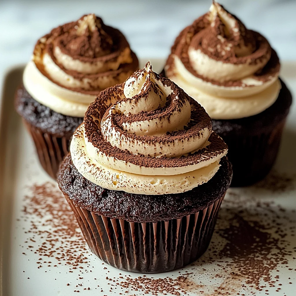 Chocolate Tiramisu Cupcakes