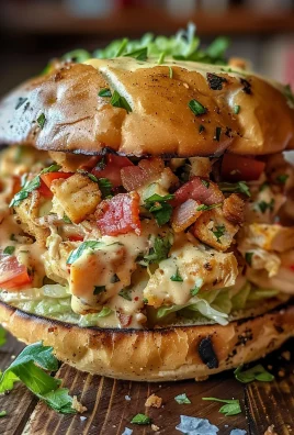 Chopped Chicken Bacon Ranch Sandwich Recipe