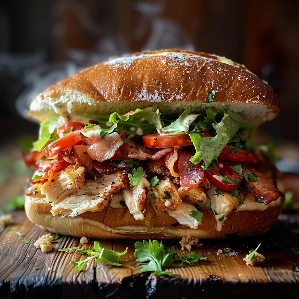 Chopped Chicken Bacon Ranch Sandwich Recipe image 2