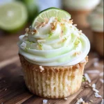 Coconut Cupcakes with Lime Buttercream Frosting