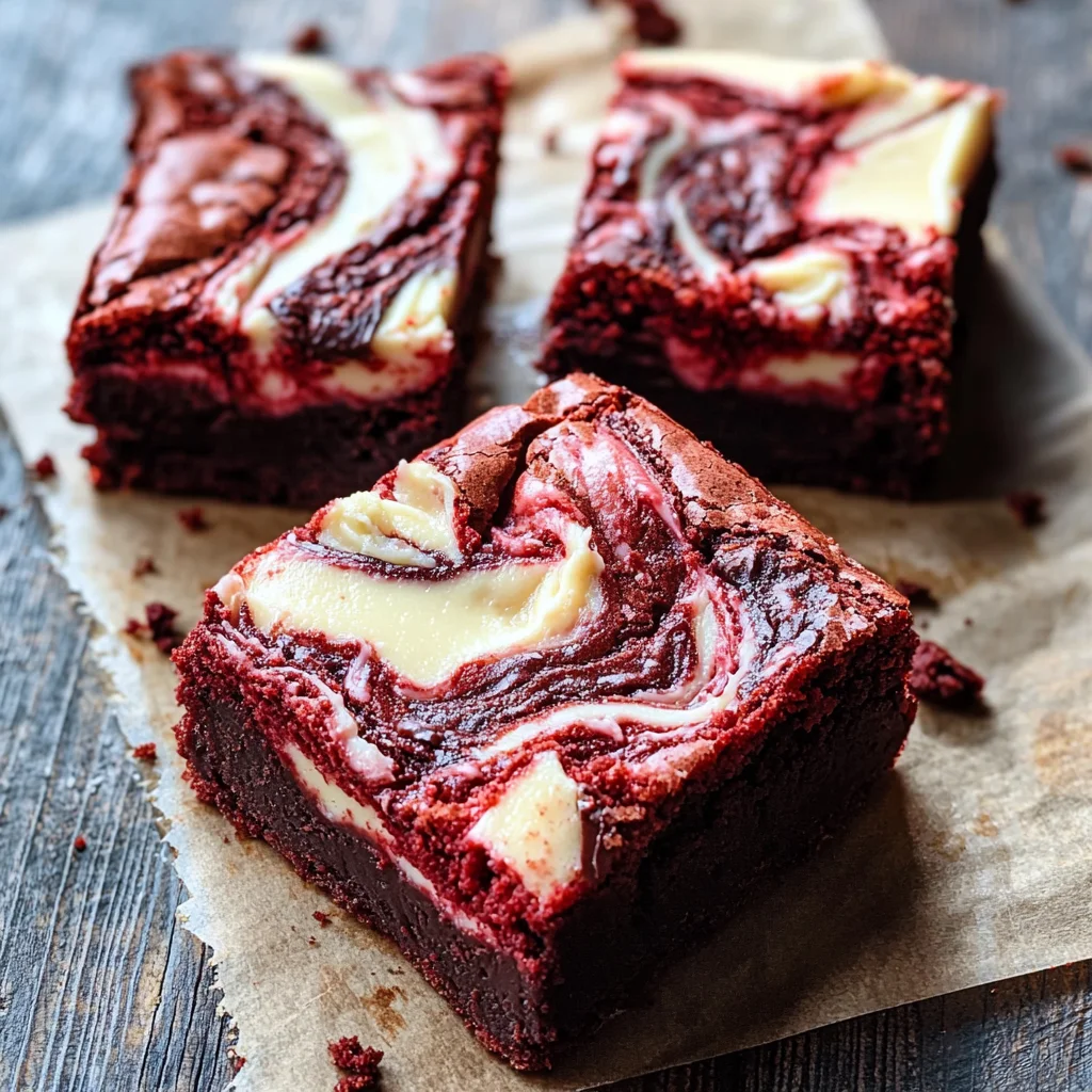 Decadent Red Velvet Cheesecake Brownies