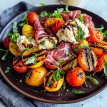 Grilled Nectarine Burrata Prosciutto Salad