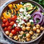 Healthy Grilled Mediterranean Bowl