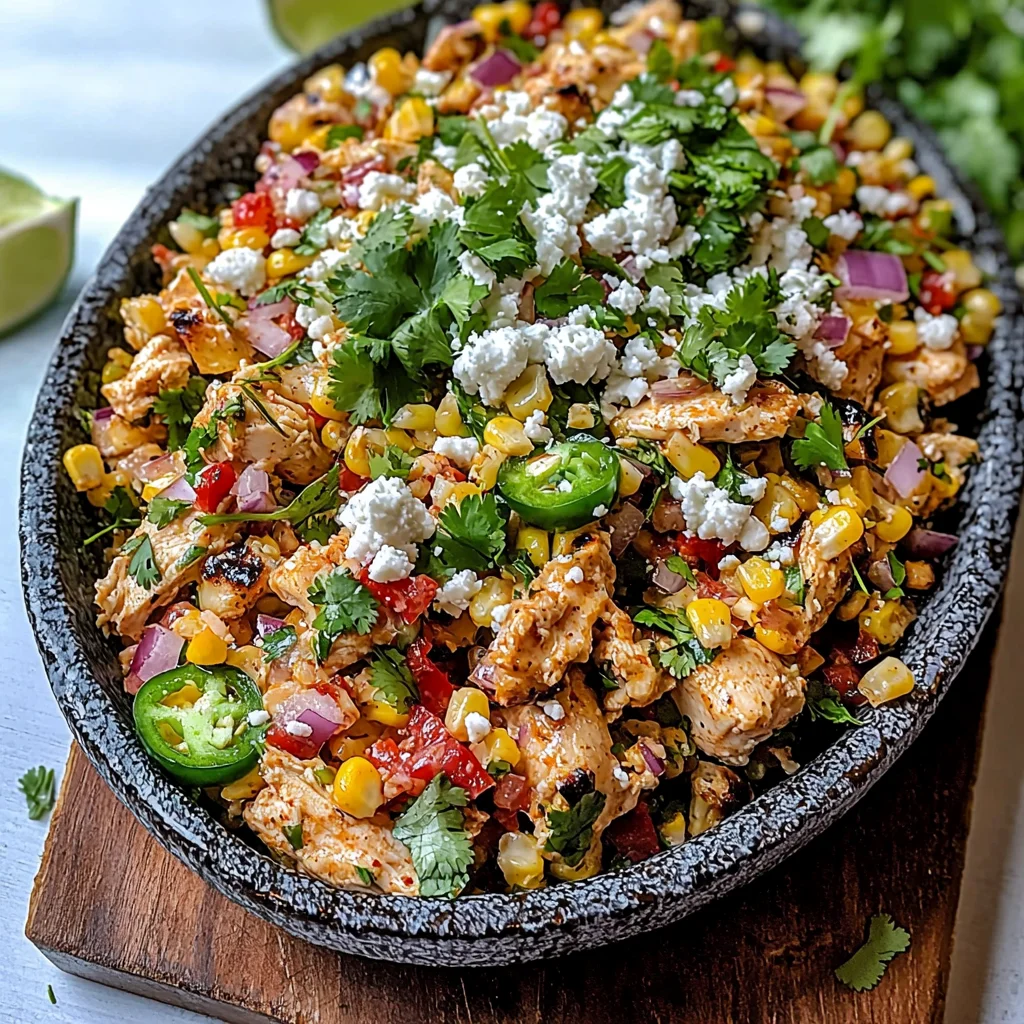 Healthy Street Corn-Inspired Chicken Salad