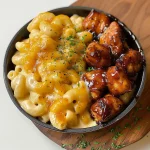 High Protein Honey BBQ Chicken Mac & Cheese