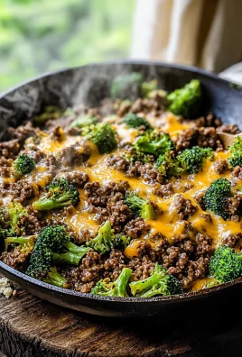 Keto Hamburger Broccoli Skillet