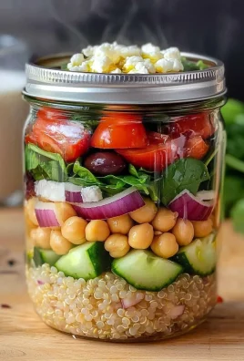 Mediterranean Quinoa Salad in a Jar Recipe