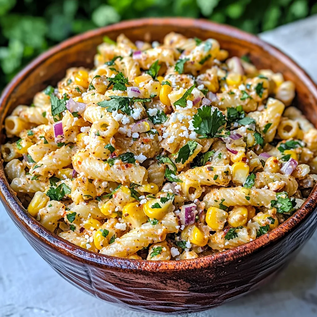 Mexican Street Corn Pasta Salad Recipe | Easy & Flavorful