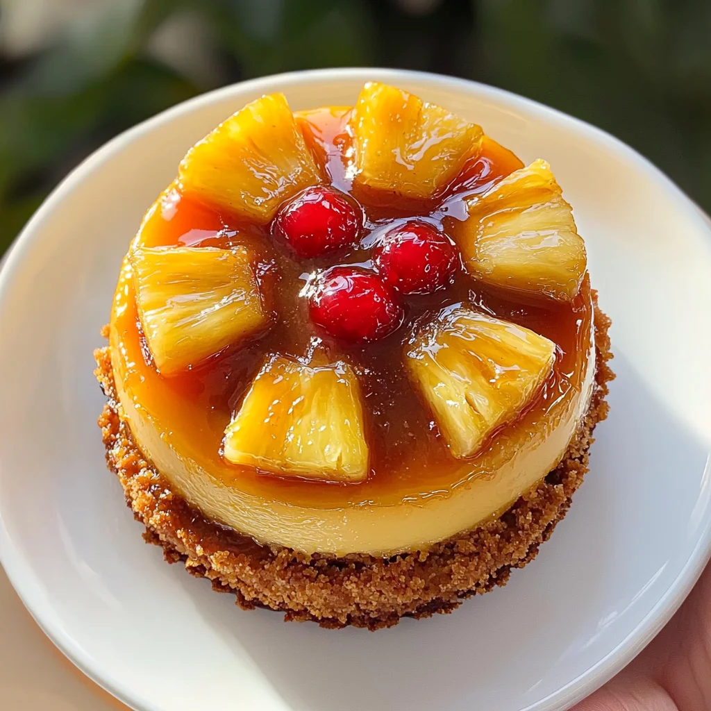 Mini Pineapple Upside-Down Cheesecakes