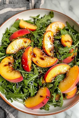 Peach Arugula Salad