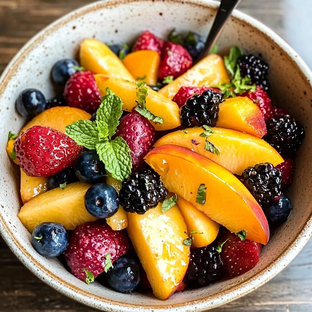 Peach Berry Fruit Salad