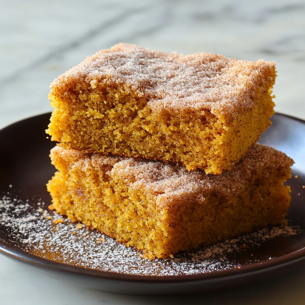 Pumpkin Snickerdoodle Snack Cake