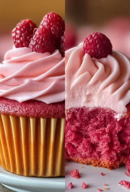 Raspberry Cupcakes with Raspberry Filling and Russian Buttercream