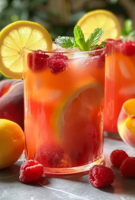 Raspberry Peach Lemonade