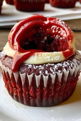 Red Velvet Molten Lava Cupcakes Recipe