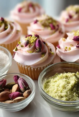 Rose and Pistachio Cupcakes: A Floral Delight