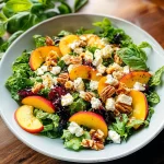 Simple Peach Feta Salad