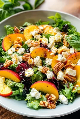 Simple Peach Feta Salad