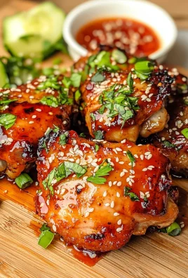 Sticky Sweet Chili Chicken Thighs in Air Fryer