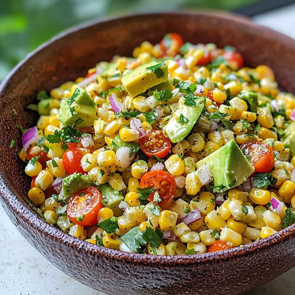 Summer Corn Salad with Avocado