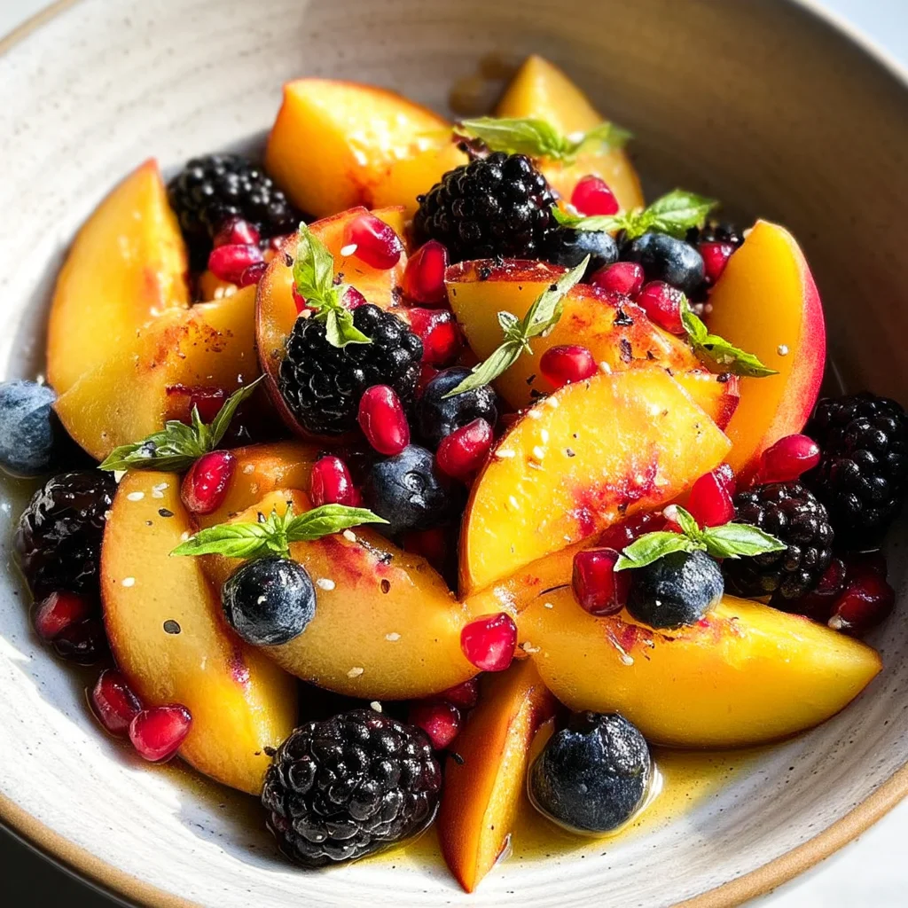 Summer Peach Fruit Salad