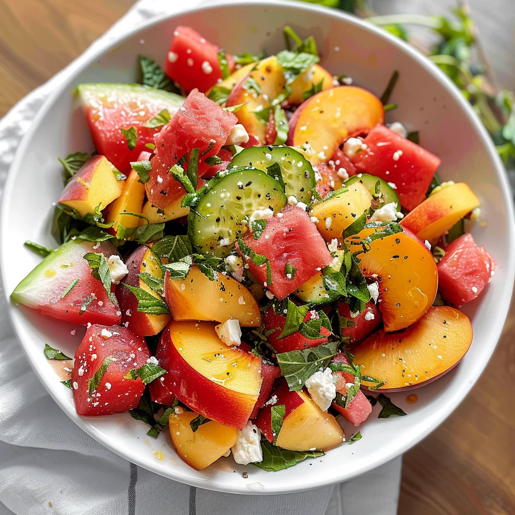 The Peach Watermelon Salad That Tastes Like Summer