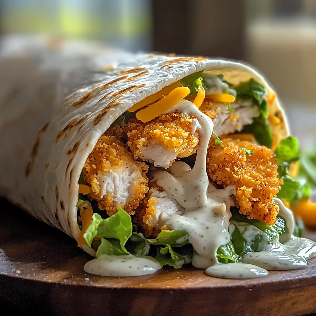 crispy chicken ranch snack wrap