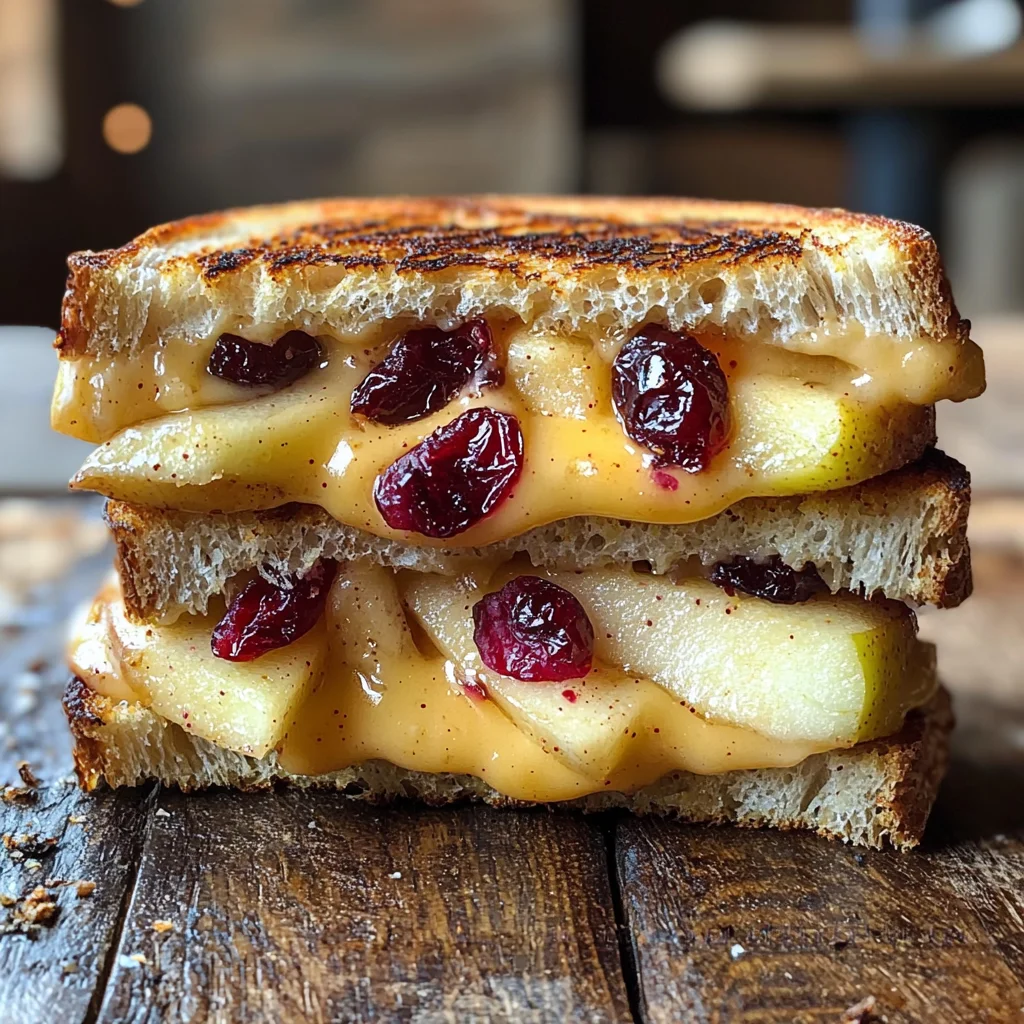 Apple and Cranberry Grilled Cheese