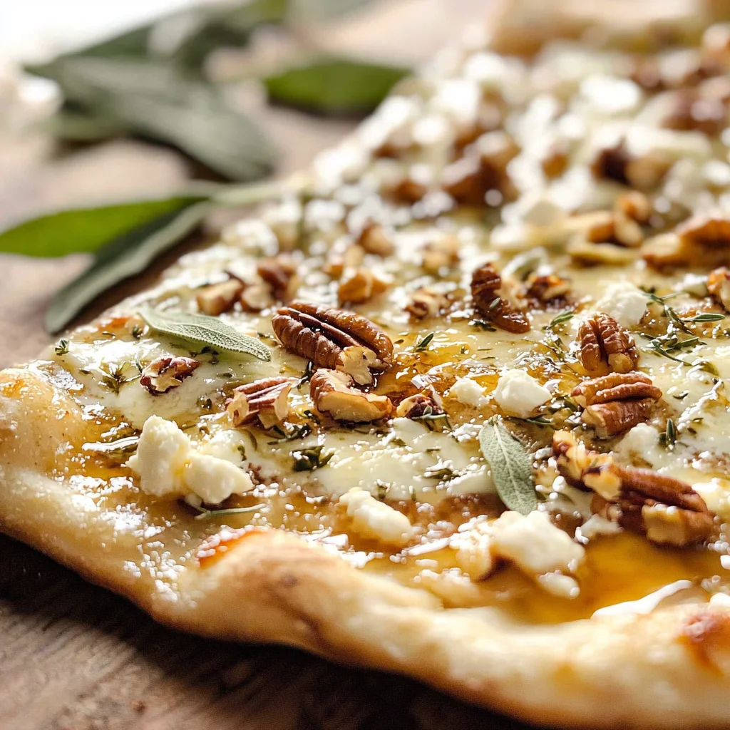 Grilled Honey Goat Cheese Pizza