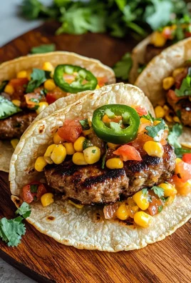 Street Corn Smash Burger Tacos